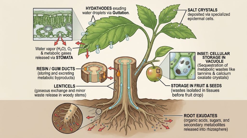 Excretion in Plants