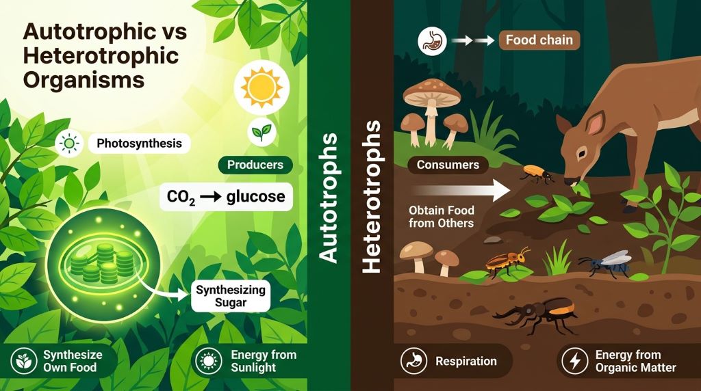 Autotrophic vs Heterotrophic Organisms